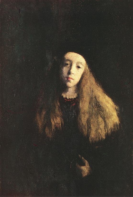 Noemi com cabelo desiludido de Károly Ferenczy