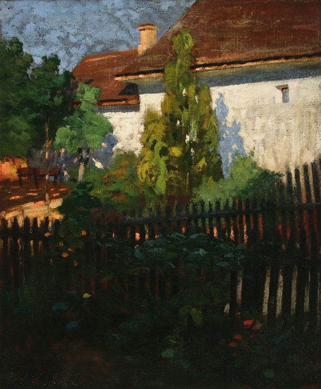 Nossa casa em Nagybanya Petofi Street de Károly Ferenczy