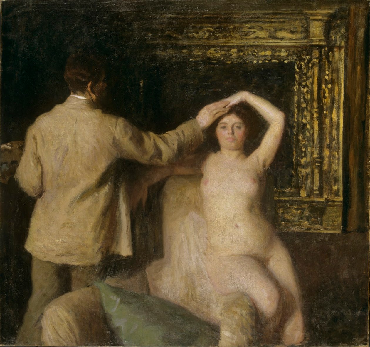 Pintor e Modelo de Károly Ferenczy