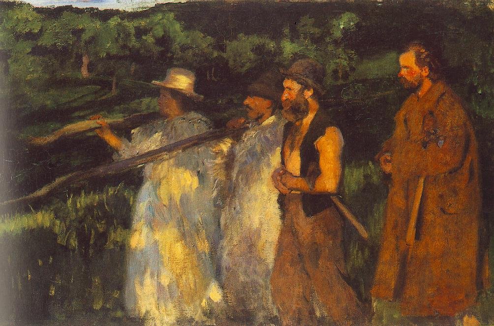 Woodsmen voltando para casa de Károly Ferenczy