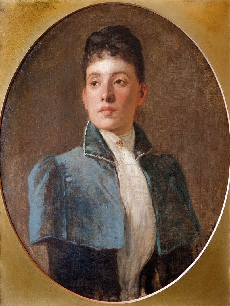 Sandor Akosne urholgy portrejanInglês: Retrato da Sra. Sandorn de Károly Lotz