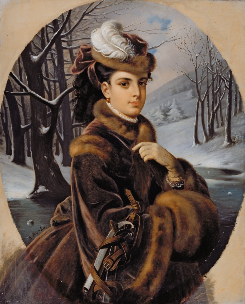 Adelina Patti (1843-1919) (óleo sobre tela) de Karoly II Marko