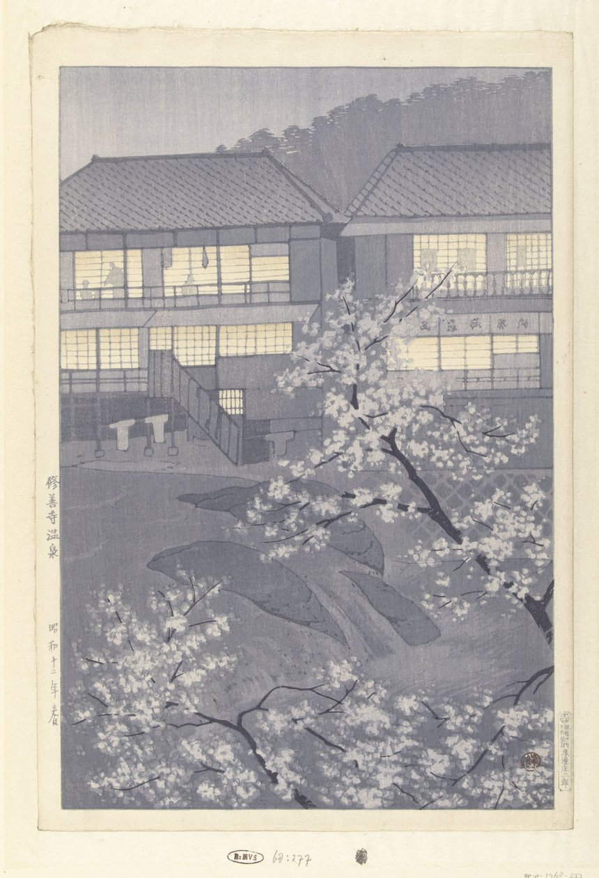 As fontes termais de Shuzenji Shuzenji onsen (título no objeto) de Kasamatsu Shirô
