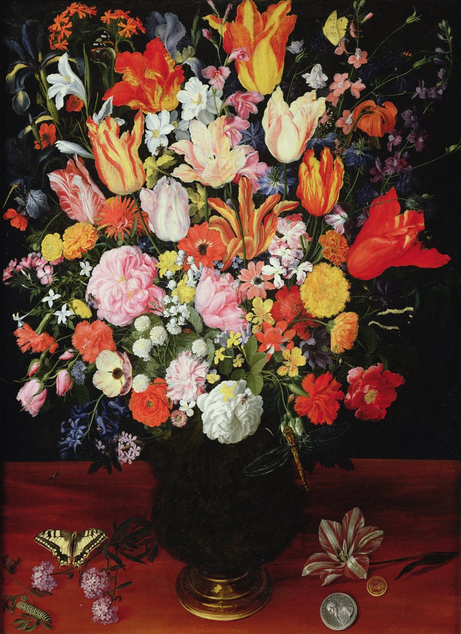 Ainda vida das flores, 1610s de Kasper or Gaspar van den Hoecke