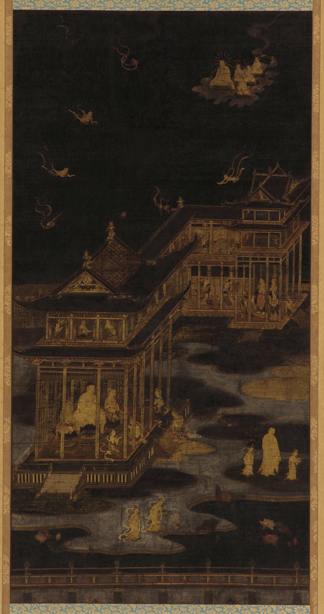 Paraíso de Amida Buda Amitabha, período Heian, 794-1185. de Kasuga Kaishi