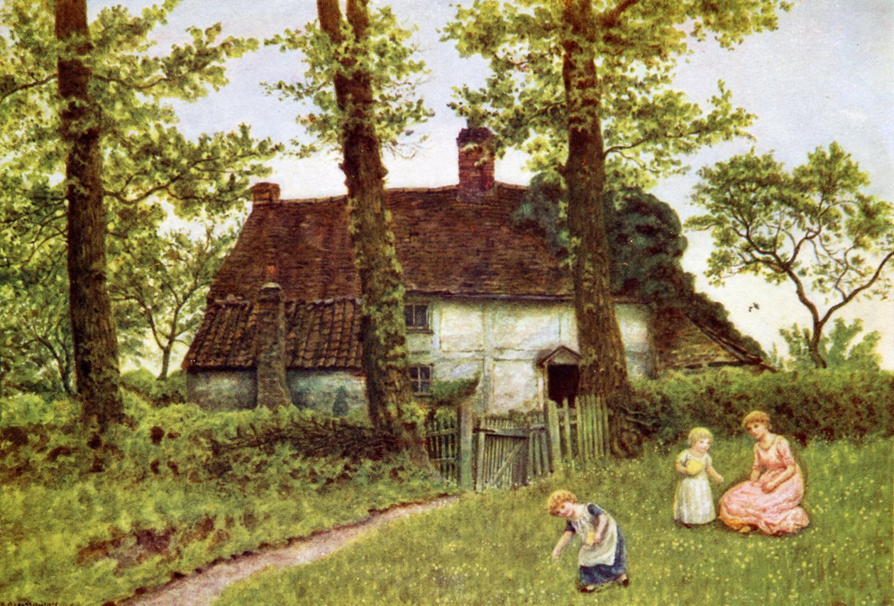 Uma casa de campo de Surrey por Kate Greenaway. de Kate Greenaway
