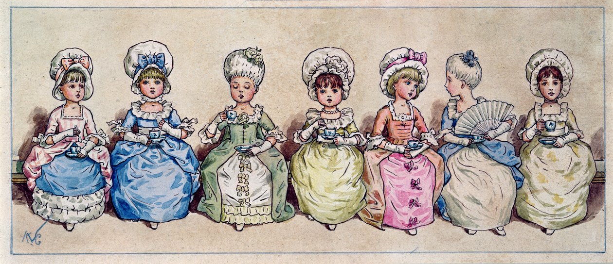 Ilustração para &39;St. Dia dos Namorados &39;, 1914 de Kate Greenaway