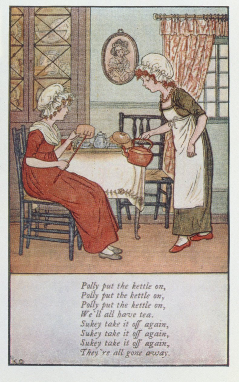Polly colocou a chaleira de Kate Greenaway