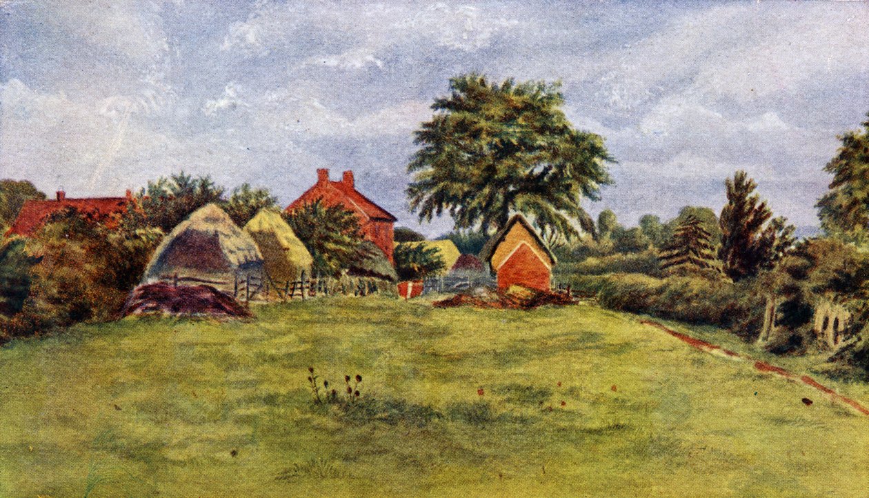 A casa de campo de Chappells em Rolleston por Kate Greenaway de Kate Greenaway