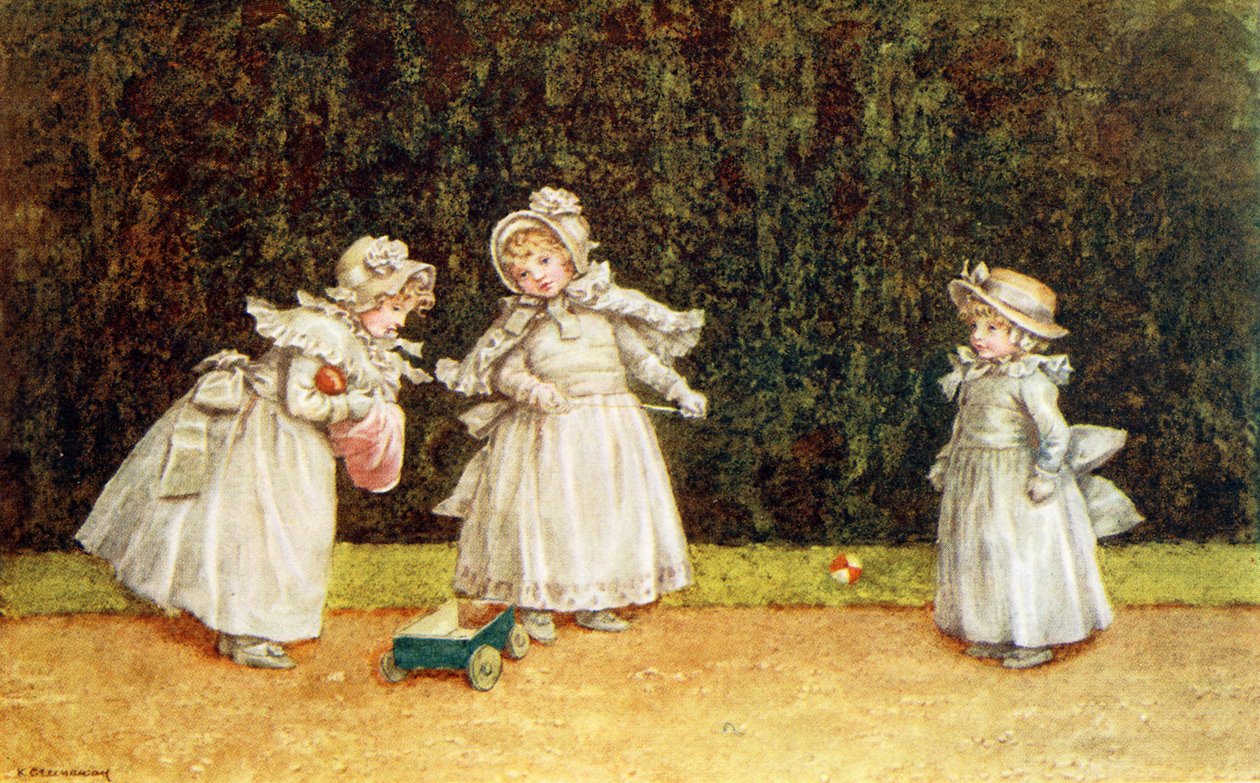 O carrinho pequeno por Kate Greenaway. de Kate Greenaway