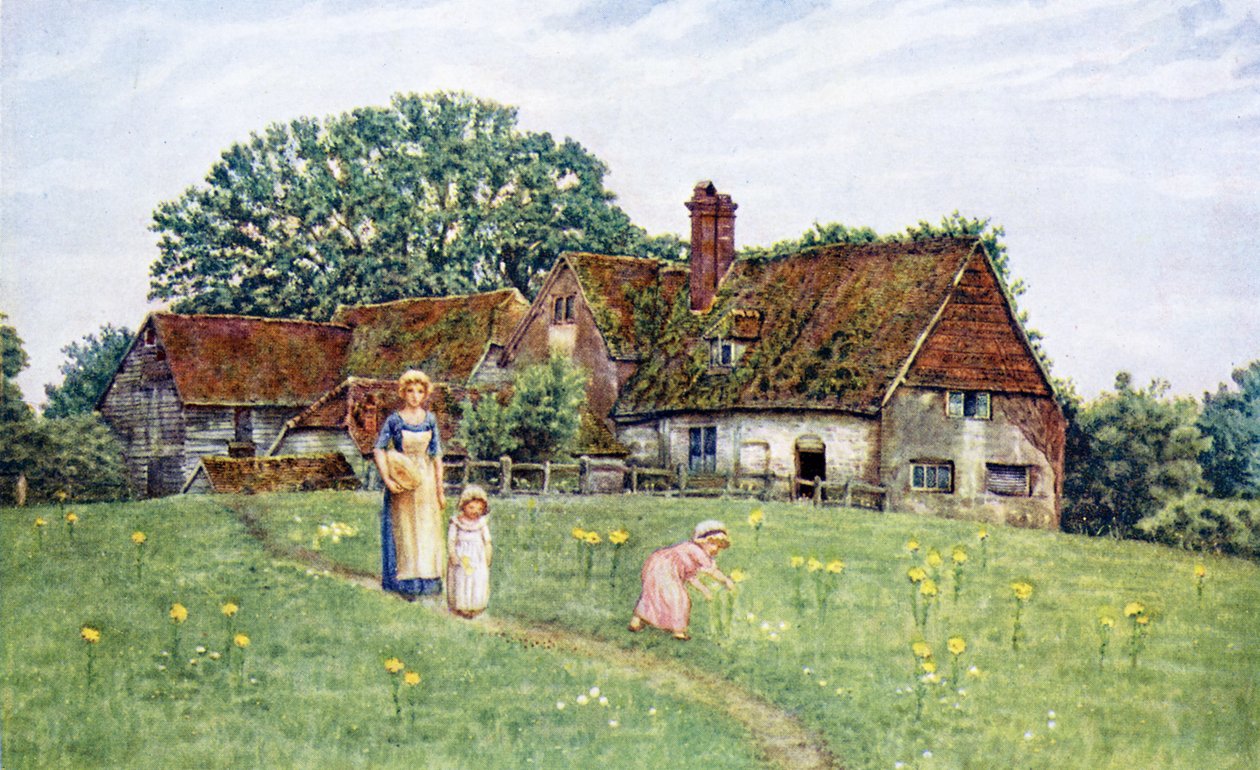 A antiga casa de fazenda de Kate Greenaway. de Kate Greenaway