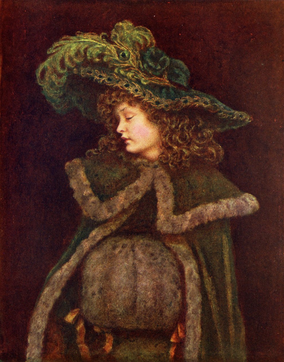 A menina pavão por Kate Greenaway. de Kate Greenaway