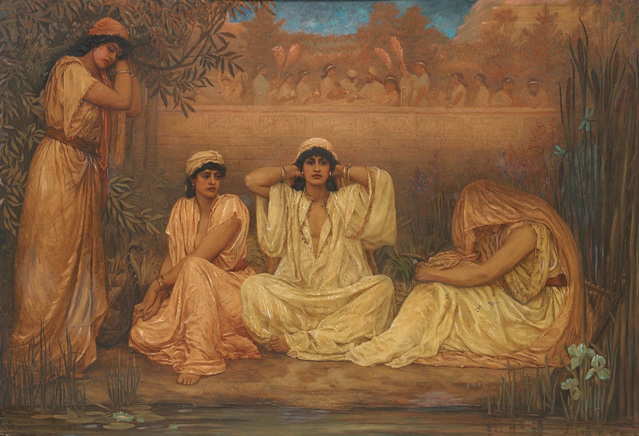 Pelas águas da Babilônia, sentaram-se e choraram, 1853 de Kate Gardiner Hastings