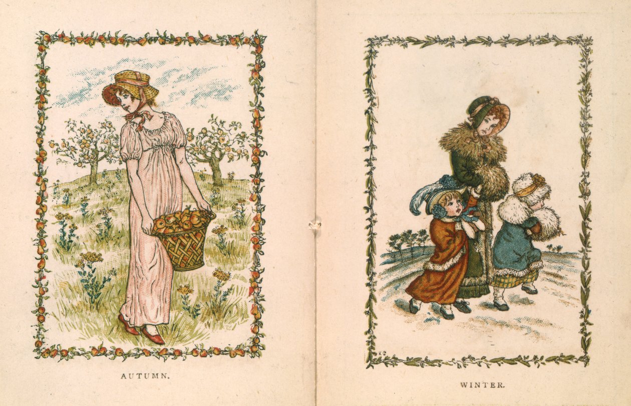 Outono e inverno de Kate Greenaway