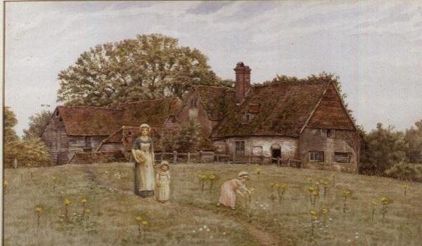 Recolhendo as Flores da Primavera de Kate Greenaway
