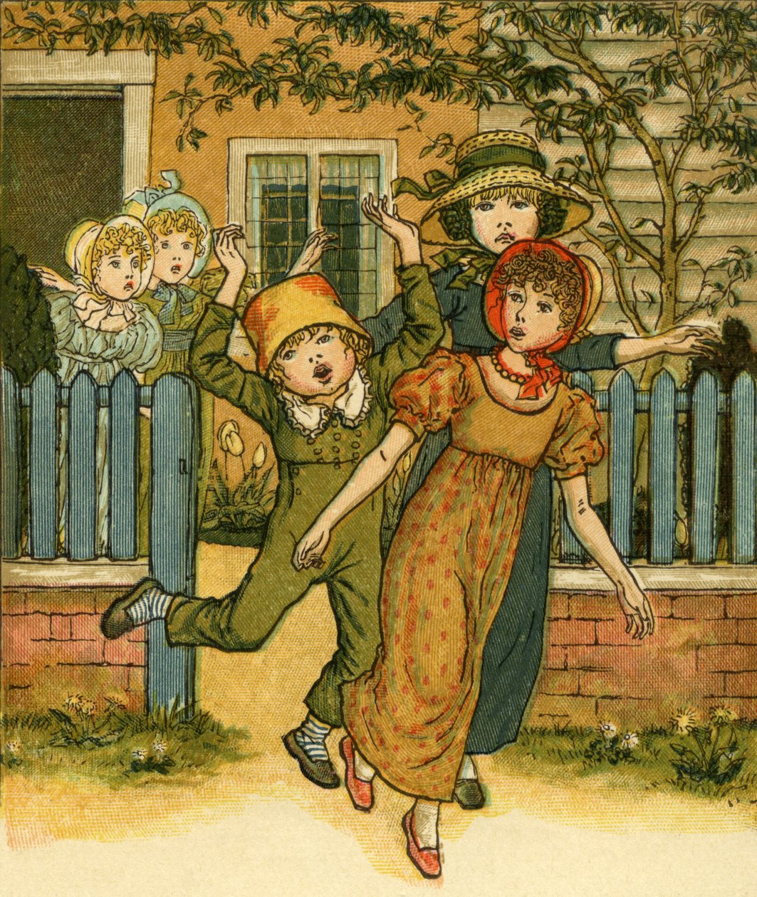 Meninos e meninas vêm de Kate Greenaway