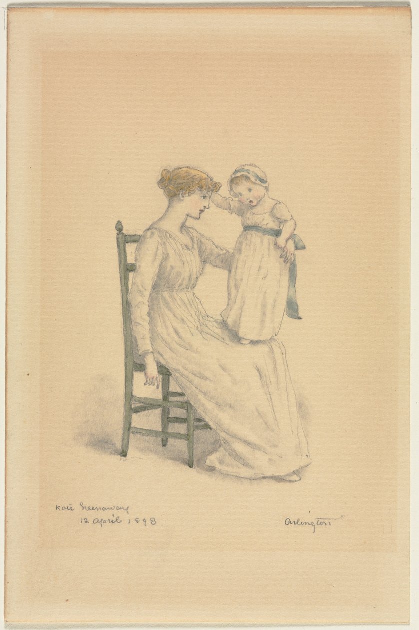 Mãe e Filho, 1898. de Kate Greenaway