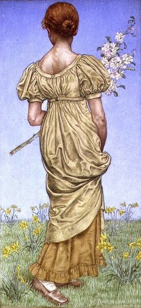 Primavera, Flor (aguarela) de Kate Greenaway