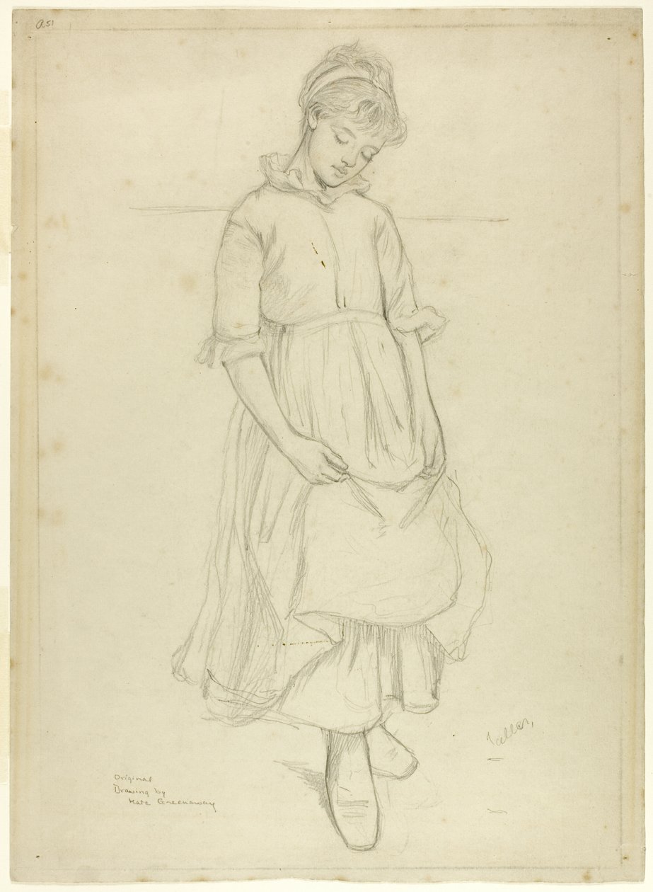 Garota em pé de Kate Greenaway