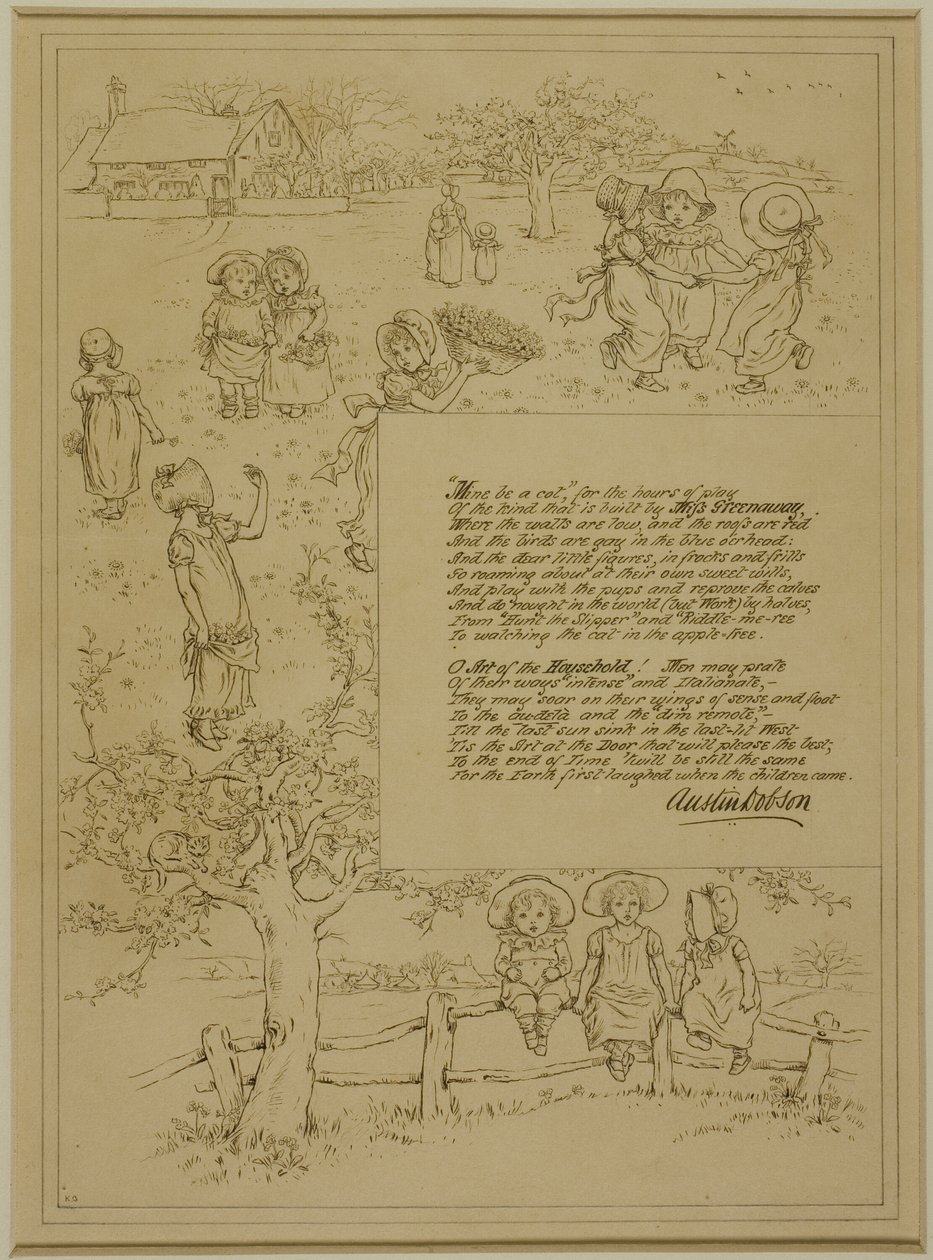 Estudo para Home-Beleza de Kate Greenaway