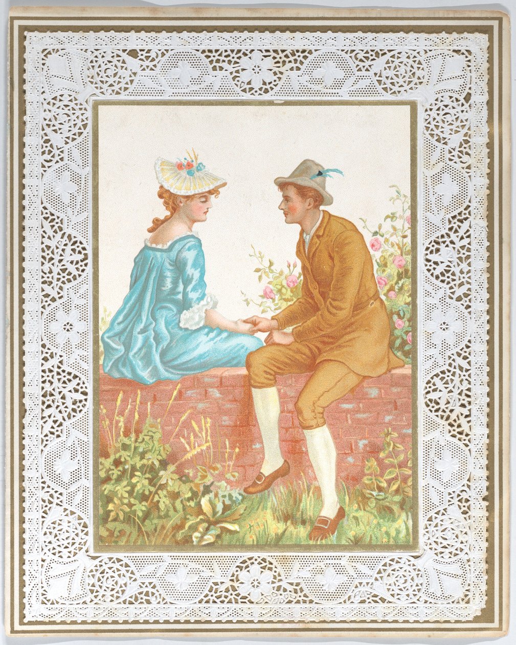 Cartão de Dia dos Namorados de Kate Greenaway