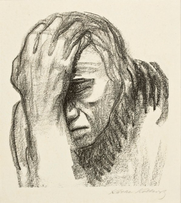 Mulher, pensando de Käthe Kollwitz
