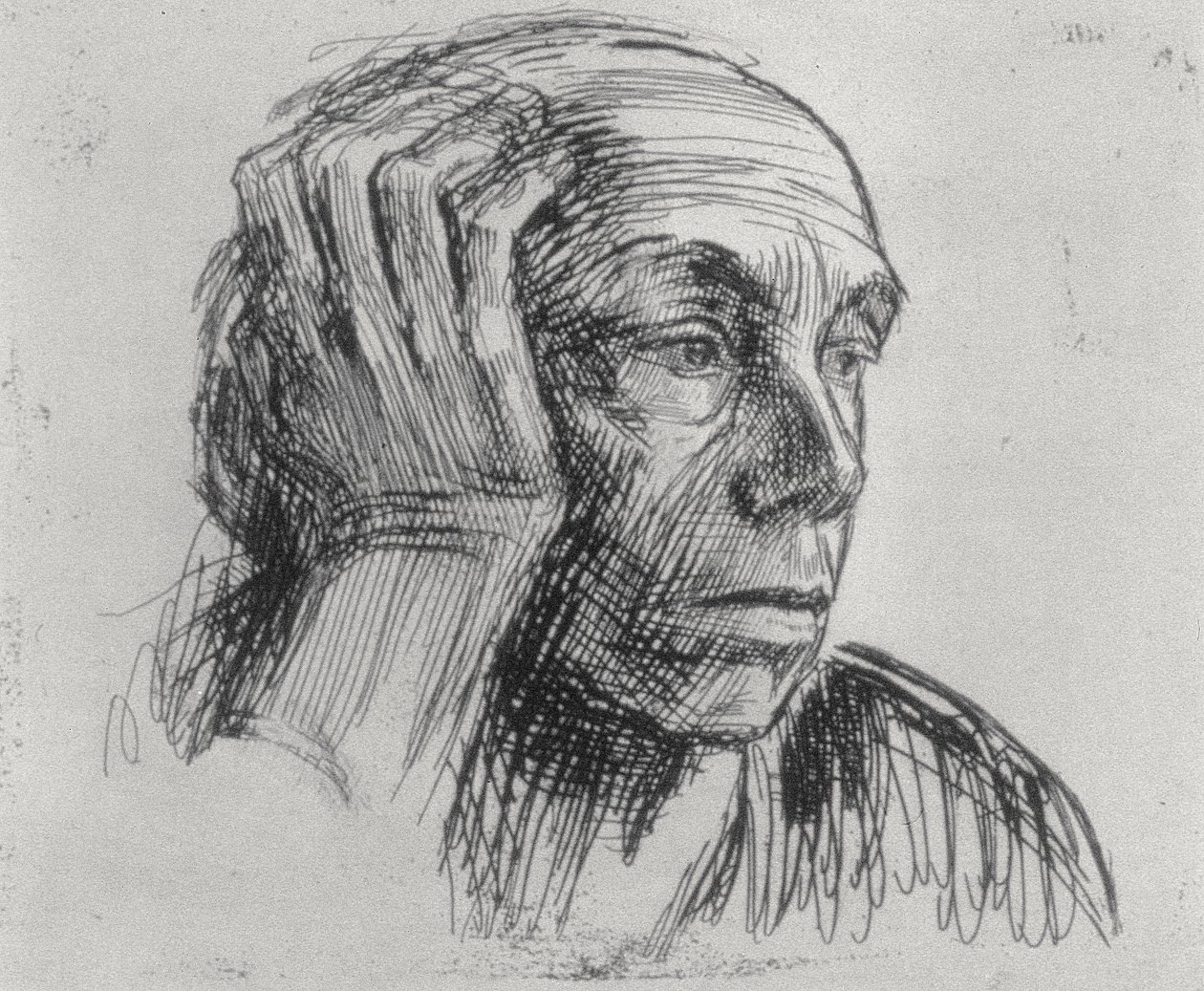Auto-retrato do século XX de Käthe Kollwitz