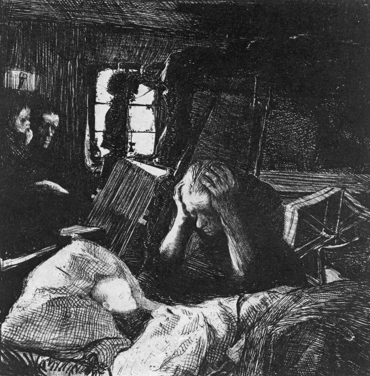 Necessidade, 1897 de Käthe Kollwitz