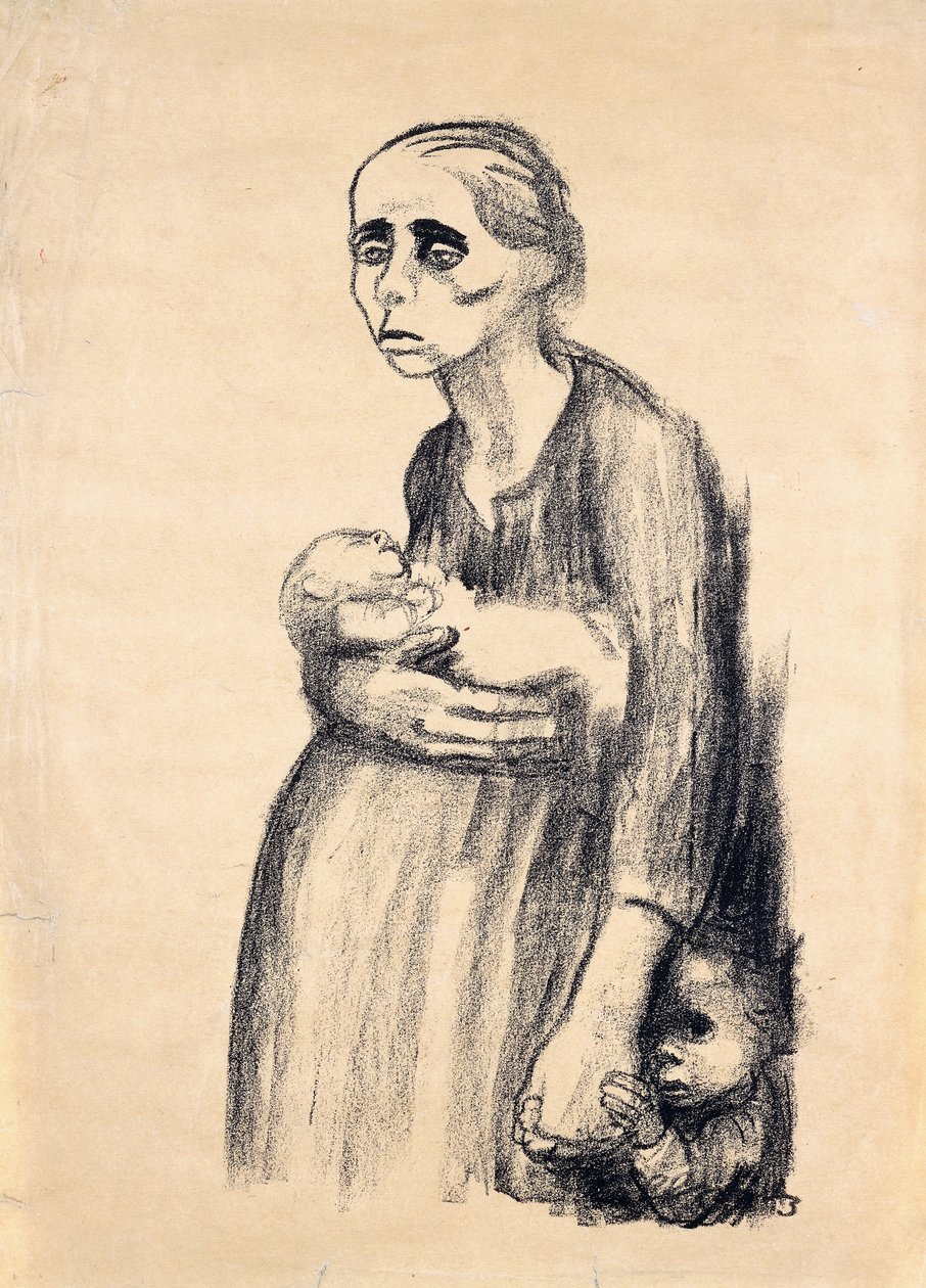 Cartaz contra o parágrafo 218, 1924 de Käthe Kollwitz