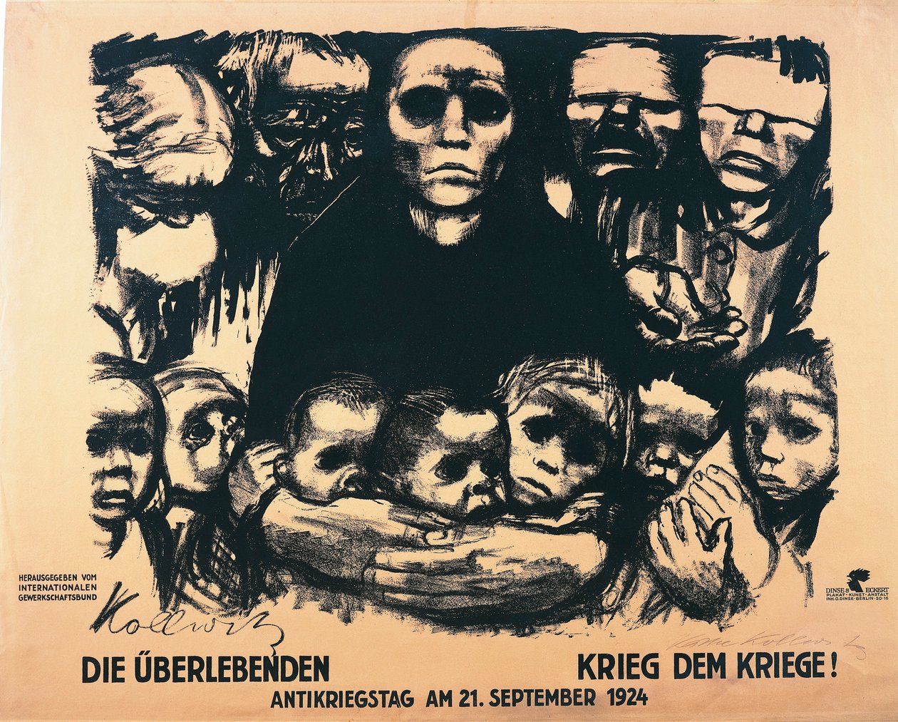 Cartaz para o Dia Antiguerra de Käthe Kollwitz