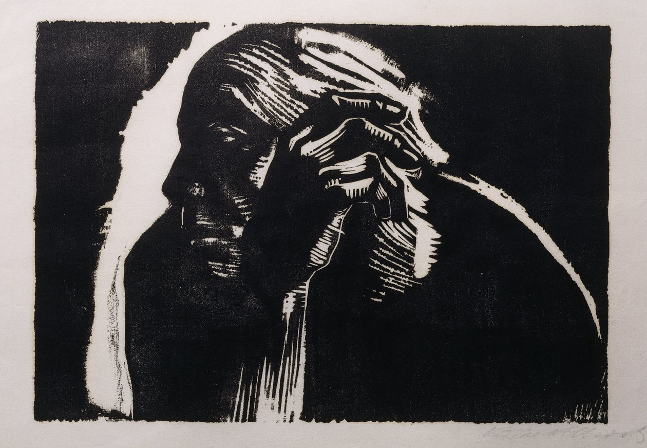 Auto-retrato; Auto-retrato, 1924 de Käthe Kollwitz