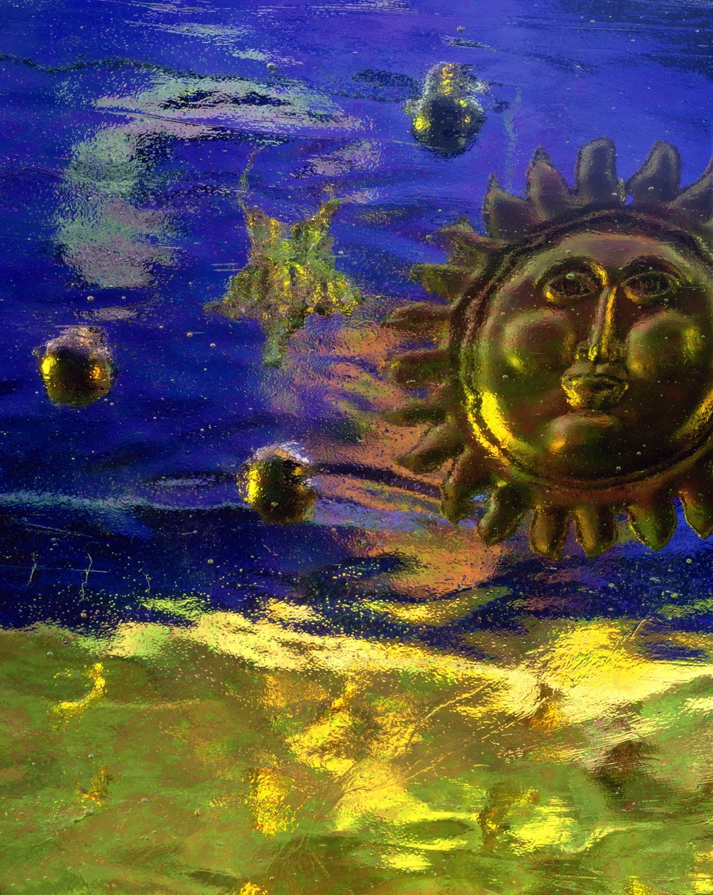Sol azul e dourado de Katherine Fawssett
