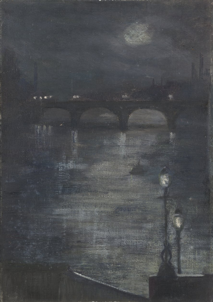 Moonlight on the Thames, Londres de Katherine Sophie Dreier