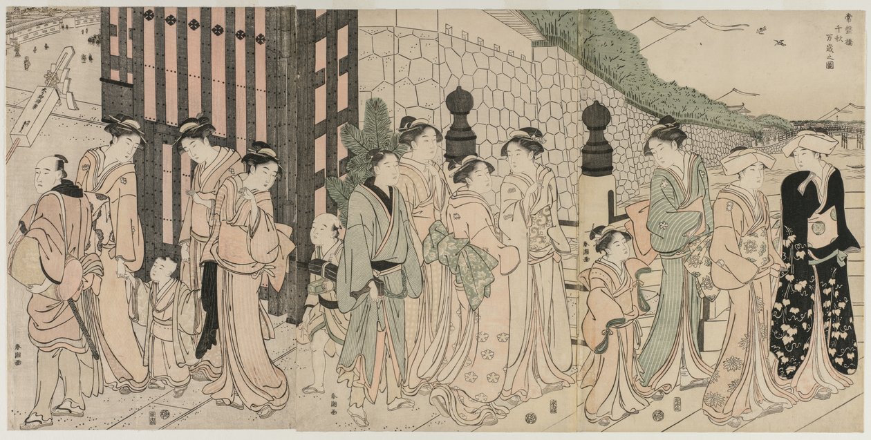 Mil Outonos, Dez Mil Anos na Ponte Tokiwa de Katsukawa Shuncho