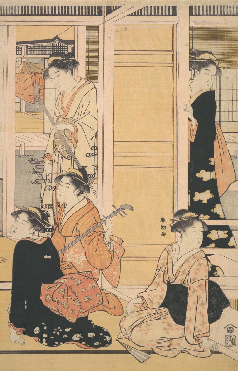 Vista Interior, c. 1788. de Katsukawa Shuncho