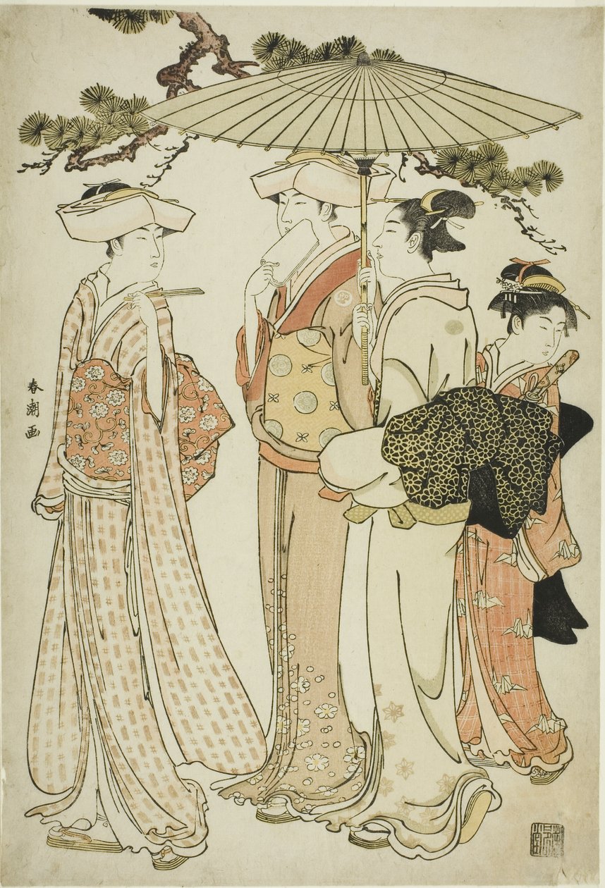 Sair para passear de Katsukawa Shuncho