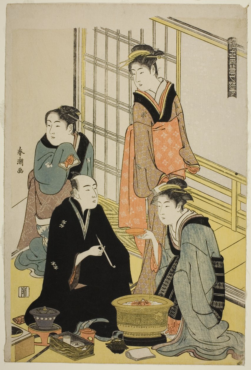 Snow, da série "Neve, Lua e Flores do Mundo Flutuante (Ukiyo setsugekka)" de Katsukawa Shuncho