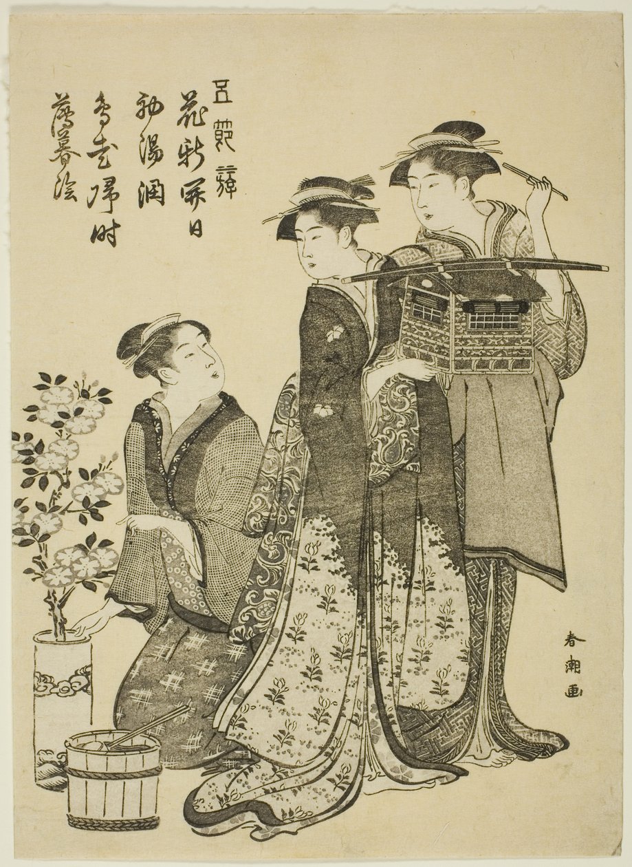 O Festival da Boneca, da série "Divertimentos dos Cinco Festivais (Gosetsu asobi)" de Katsukawa Shuncho
