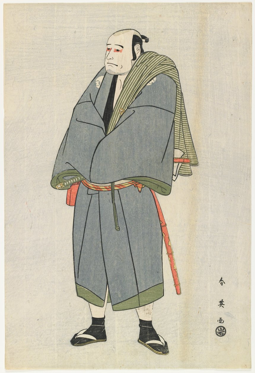Arashi Ryu_zo como Heiemon, 1795 (impressão de woodblock de cor) de Katsukawa Shun