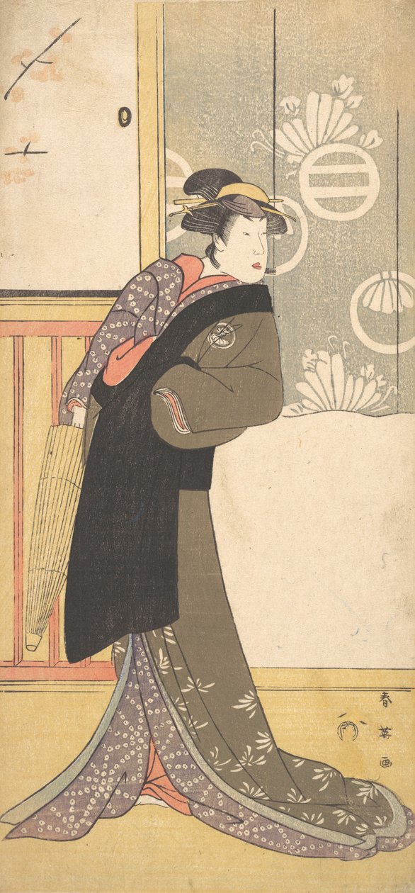 O Terceiro Segawa Kikunojo no Papel de Maizuru, 2º mês, 1789. de Katsukawa Shun