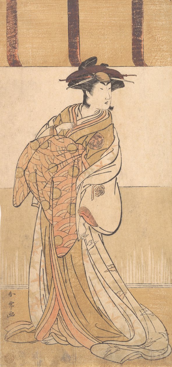 Nakamura Riko no Papel de Oiso no Tora, 2º mês, 1782. de Katsukawa Shunjo