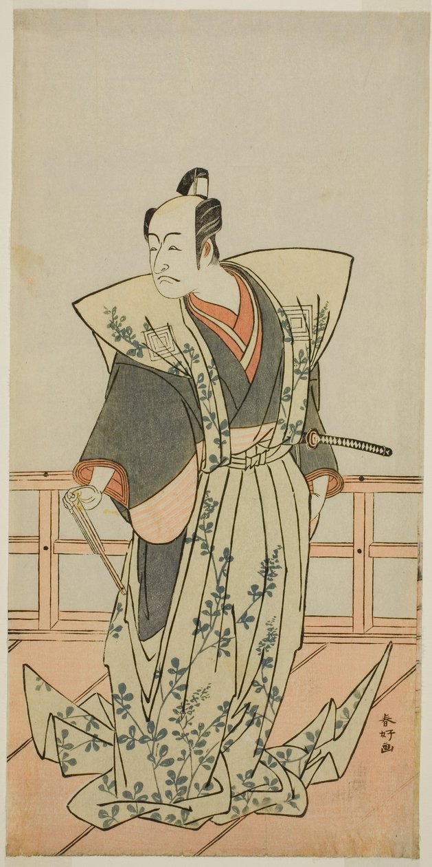 O ator Ichikawa Danjuro V num papel não identificado de Katsukawa Shunkо̄