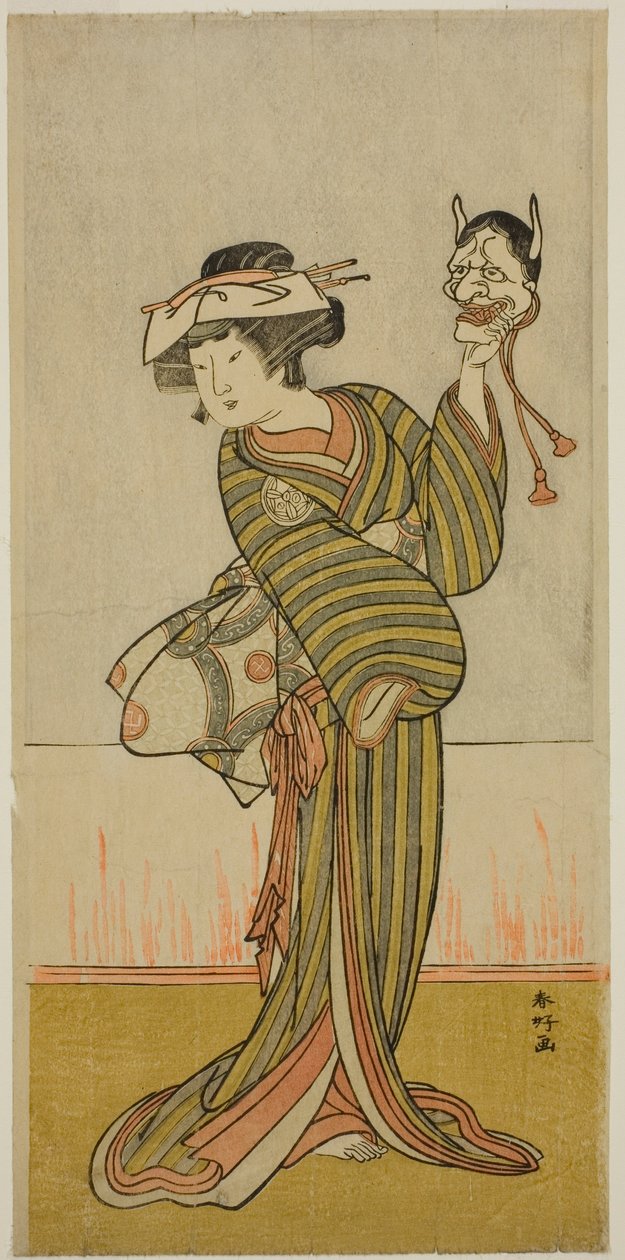 Yamashita Kinsaku II num papel não identificado de Katsukawa Shunkо̄