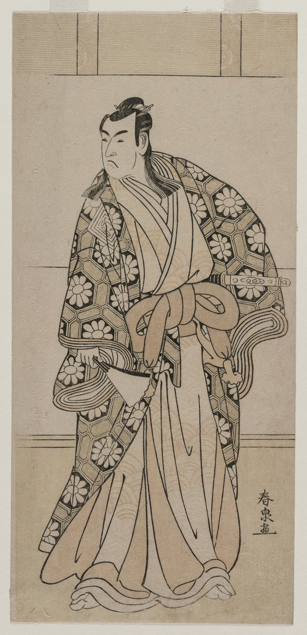 Ichikawa Monnosuke II como Lorde de Katsukawa Shunkō II