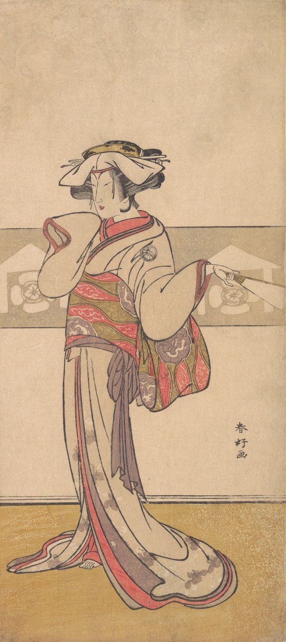 Segawa Kikunojo III no Papel de Oiso no Tora, ca. 1790. de Katsukawa Shunko