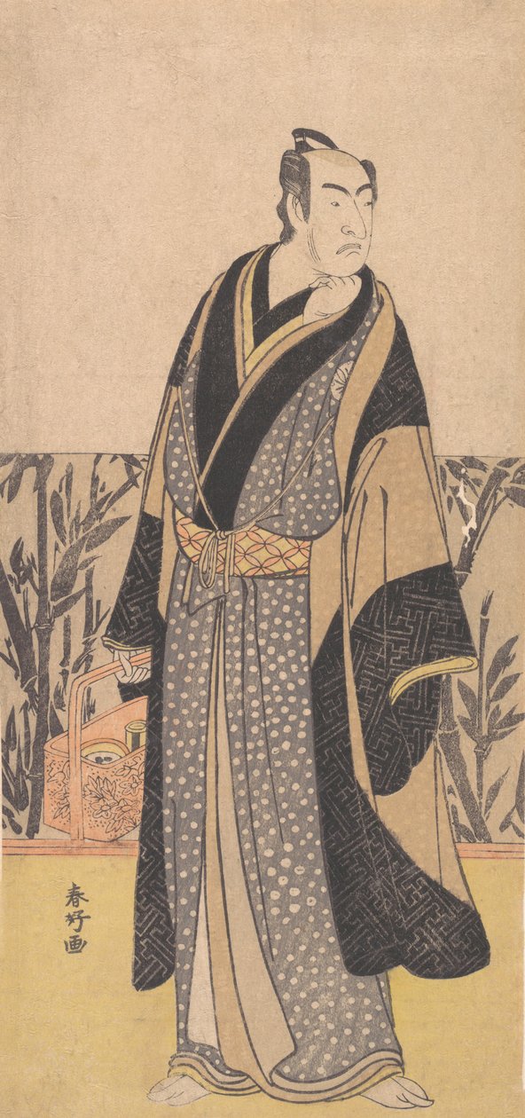 O Ator, Matsumoto Koshiro I 1674-1730 em um Papel Não Identificado, final do século XVIII. de Katsukawa Shunko