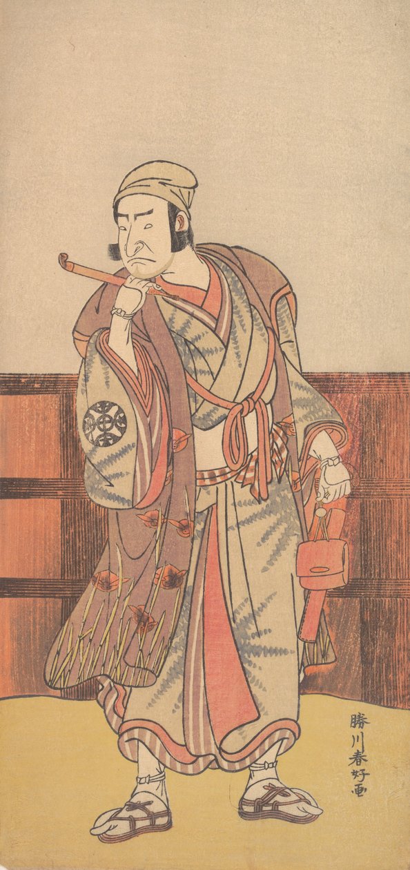 O Primeiro Nakamura Nakazo no papel de Shimada no Hachizo, 4º mês, 1783. de Katsukawa Shunko