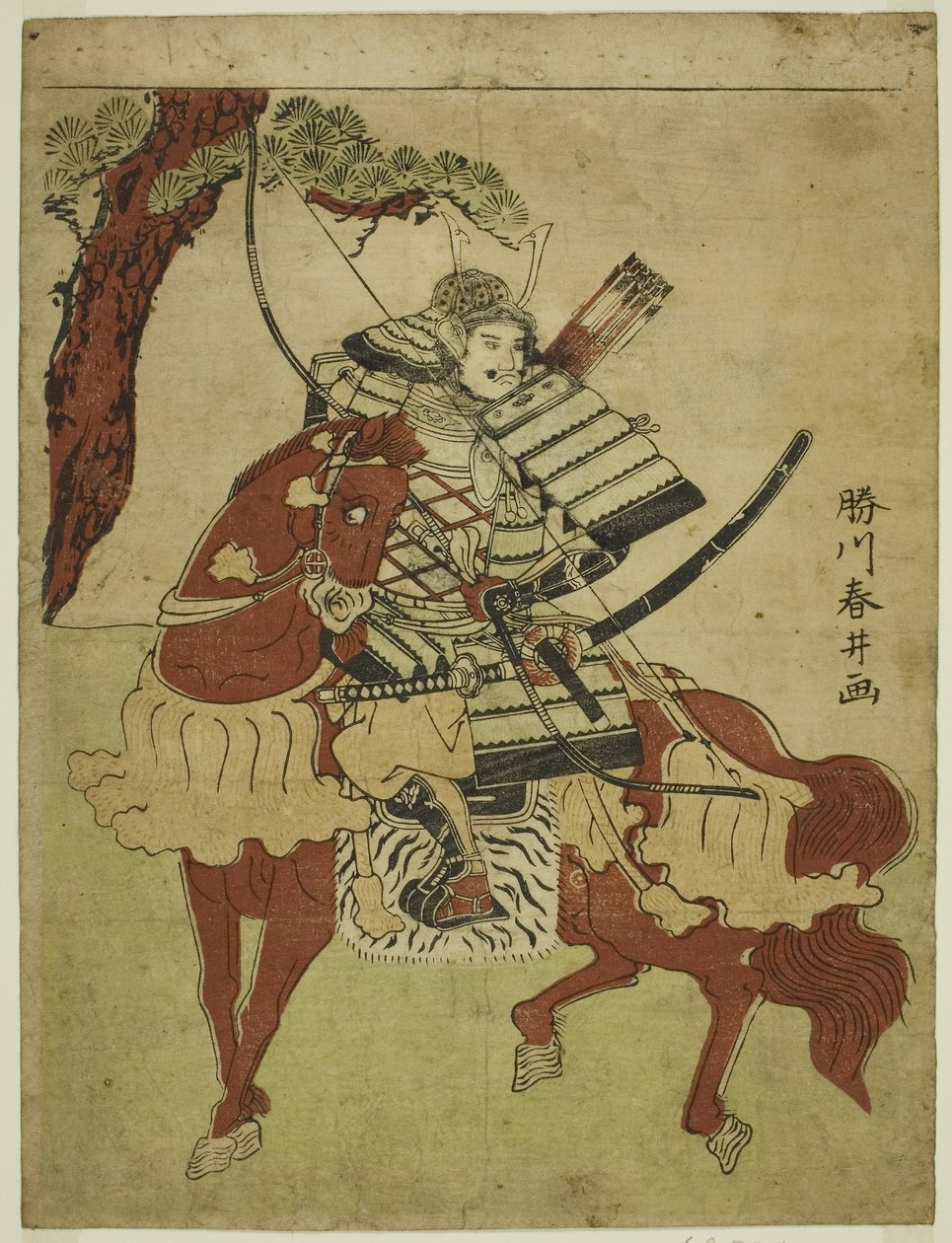 Guerreiro a Cavalo de Katsukawa Shunsei
