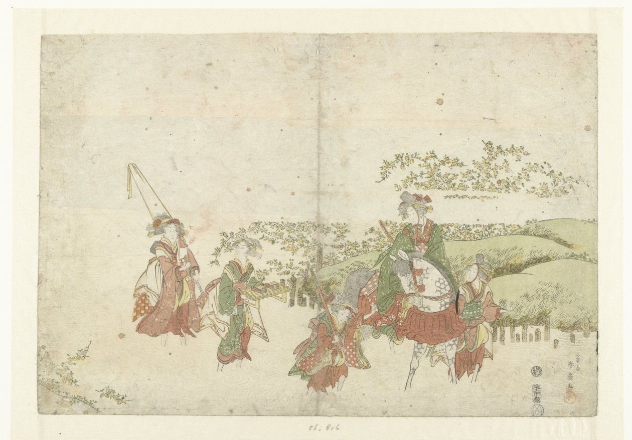 De Ide Tama rivier de Katsukawa Shunsen
