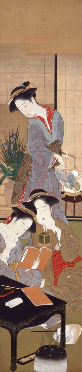 MULHERES E ACONTECIMENTOS DOS 12 MESES de Katsukawa Shunsho